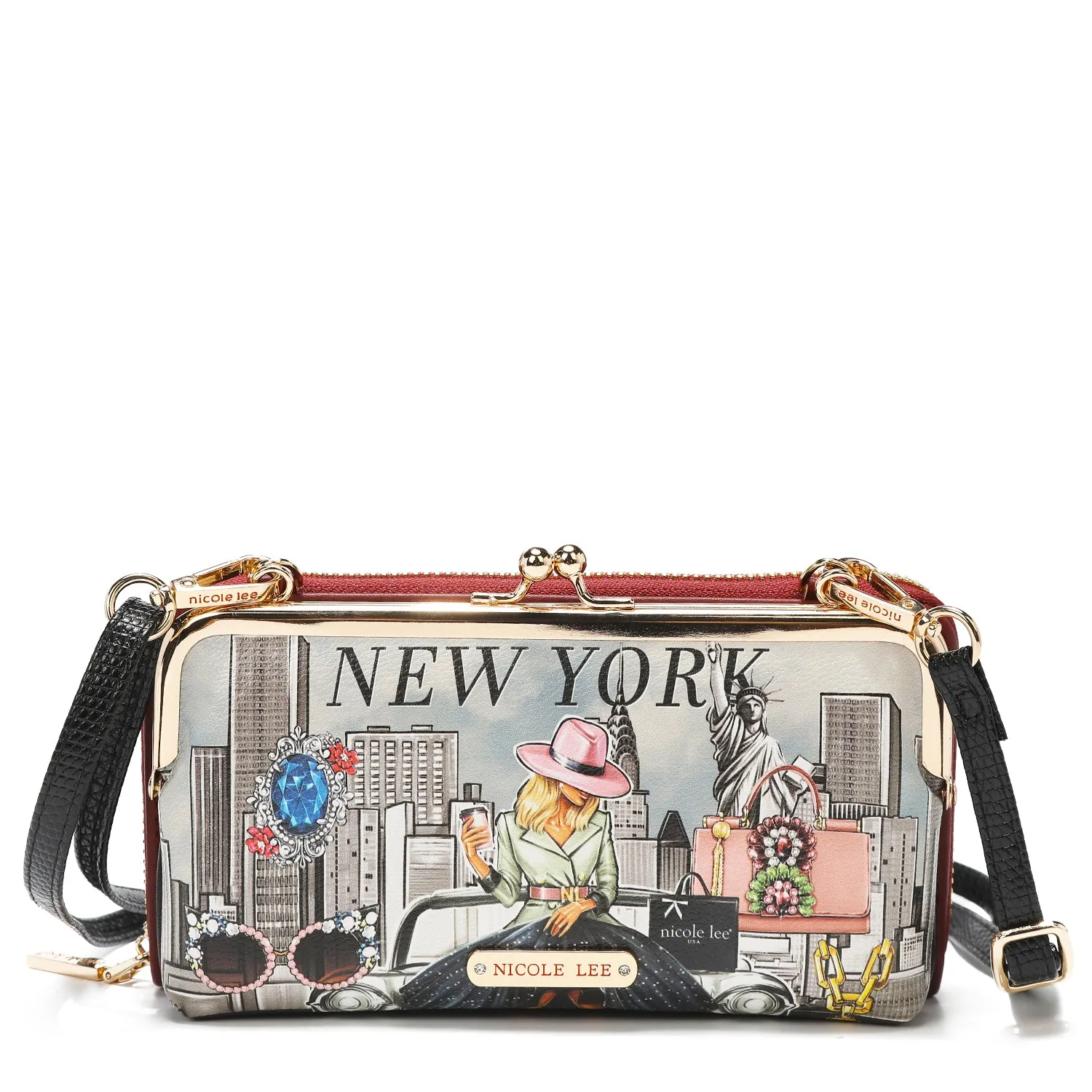 3 PIECE GIFT SET (CROSSBODY WALLET, CARD CASE, WATCH) smart look
