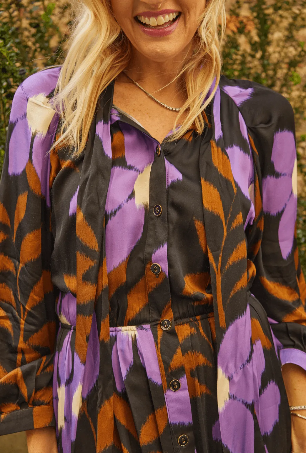 9 to 5 Shirtdress MAXI - Ikat weekend feel