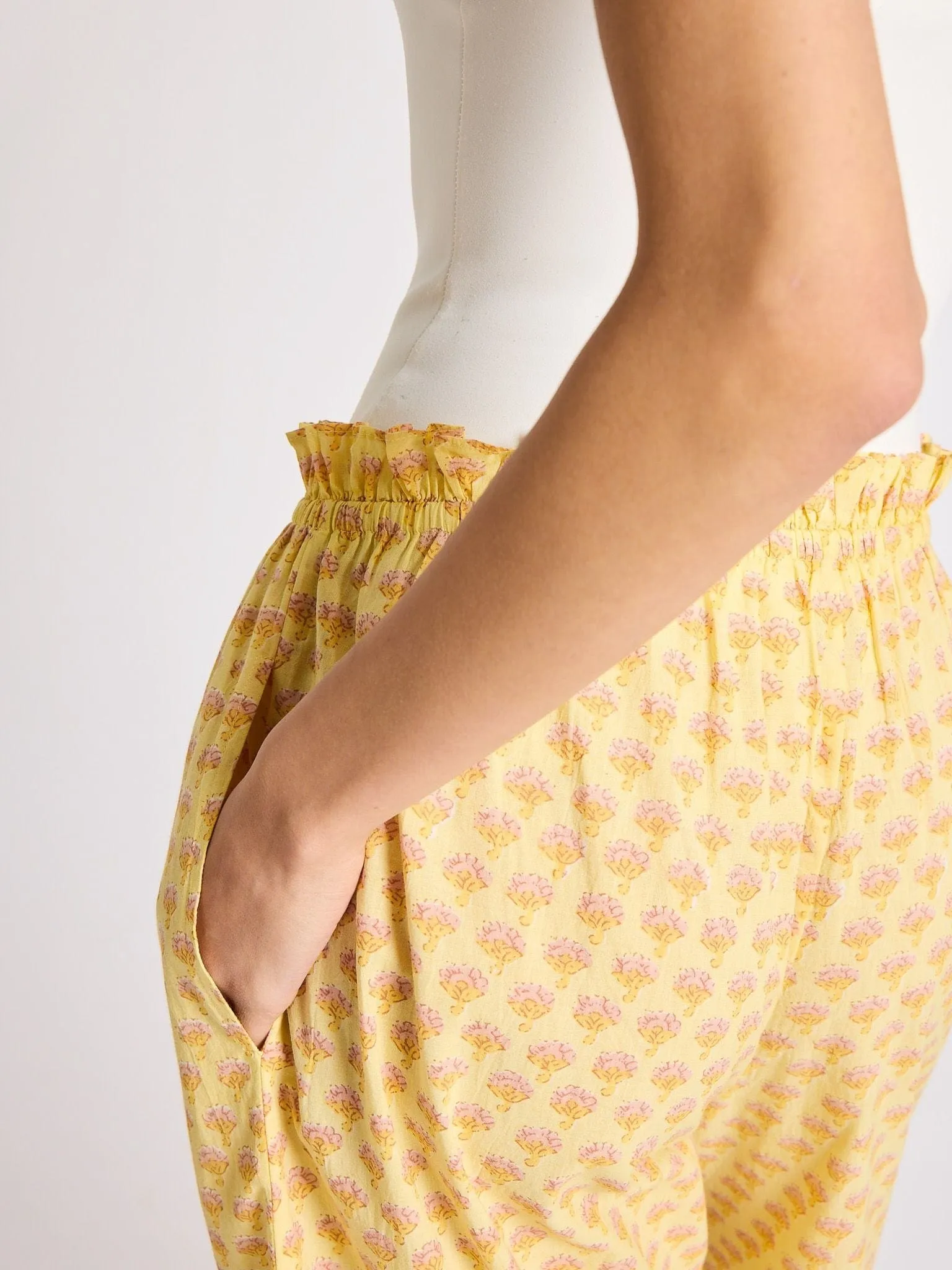 Addie Pant in Buttercup easy care