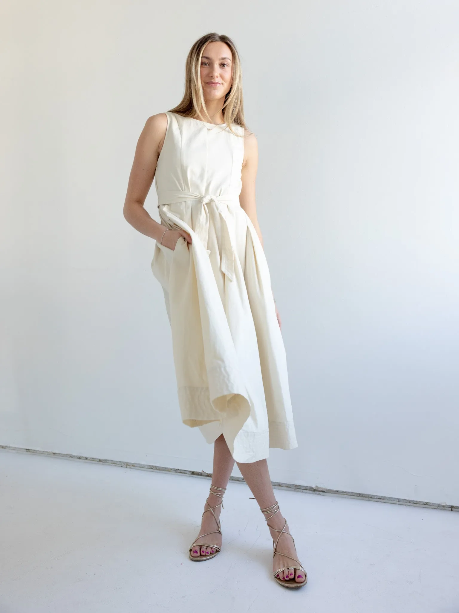Addison Belted Midi Dress classic mood