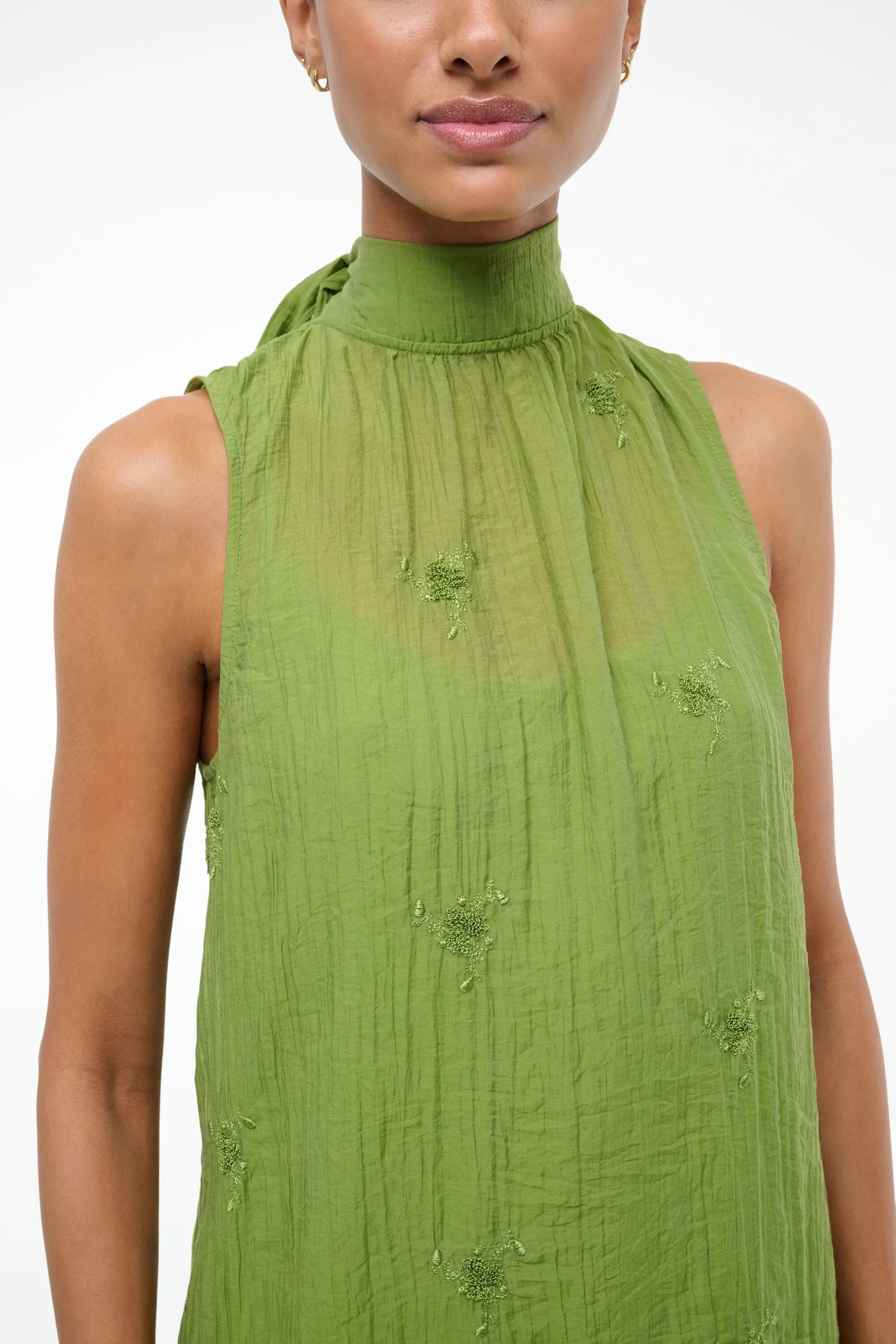 ADDY MINI DRESS | GARDEN GREEN shine mode