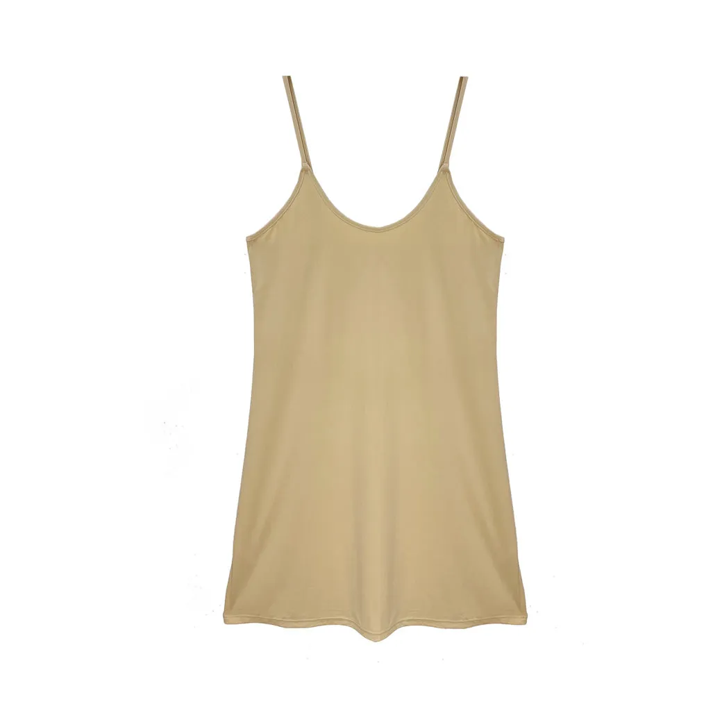 Adjustable Strap Slip - Beige street edit