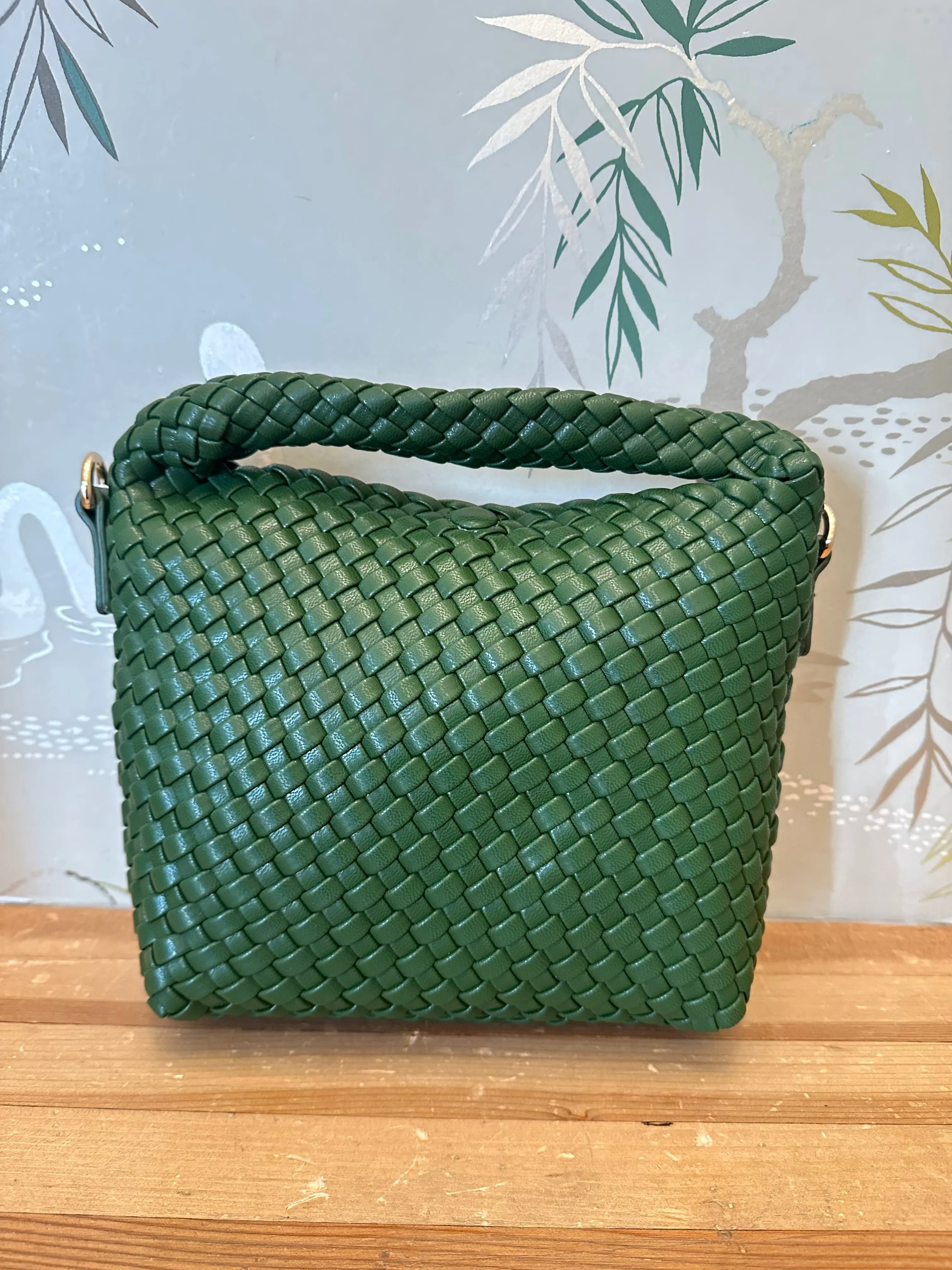 Adrianne Small Woven Bag Forest mini haul