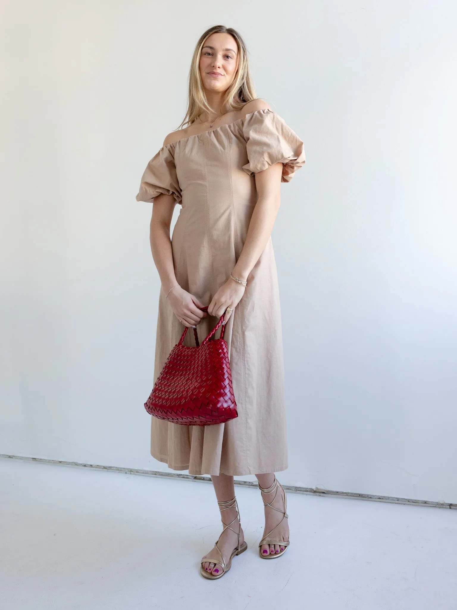 Agnes Midi Dress breezy tone