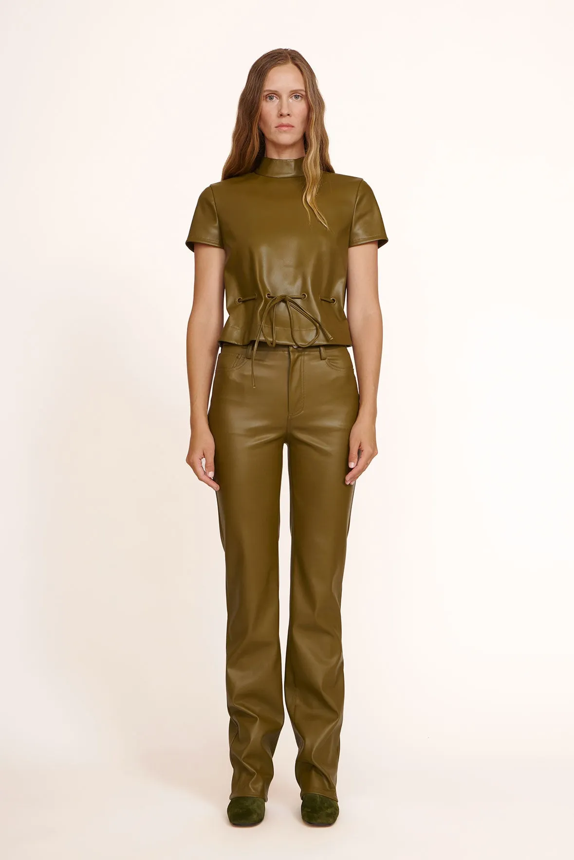 AIMEE SHORT BOOT | OLIVE SUEDE Slip grip