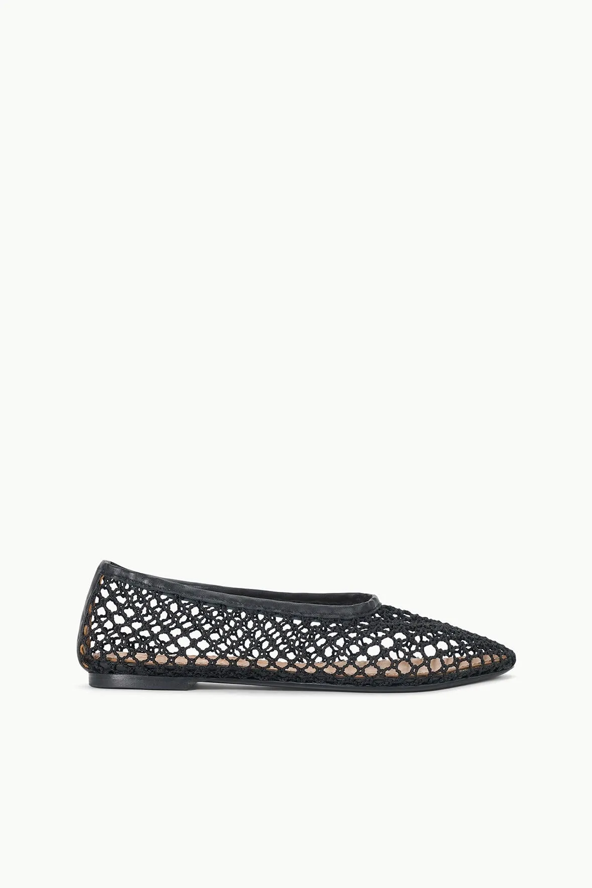 ALBA BALLET FLAT | BLACK NETTING versatile style