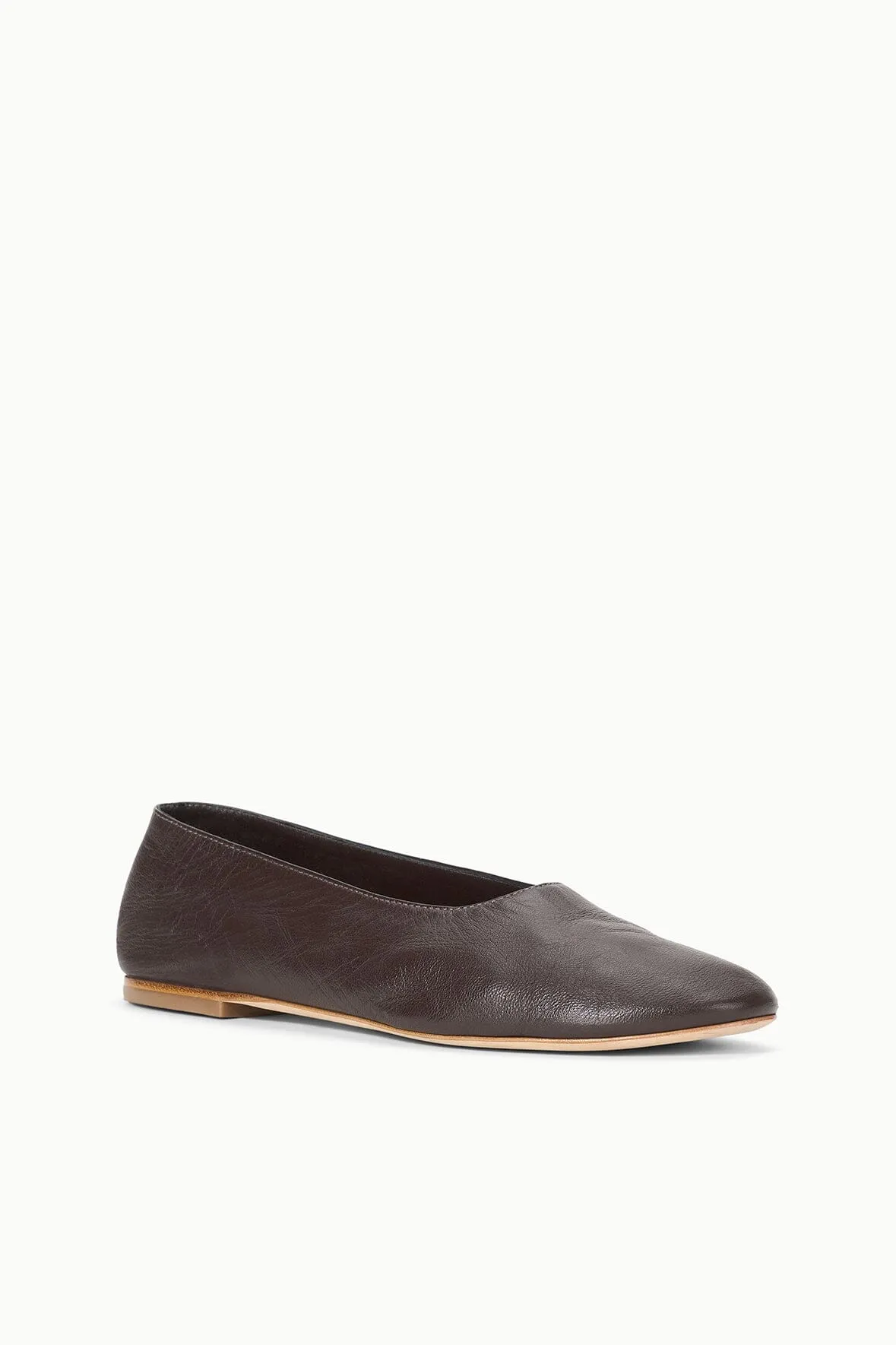 ALBA BALLET FLAT | ESPRESSO chic fashion