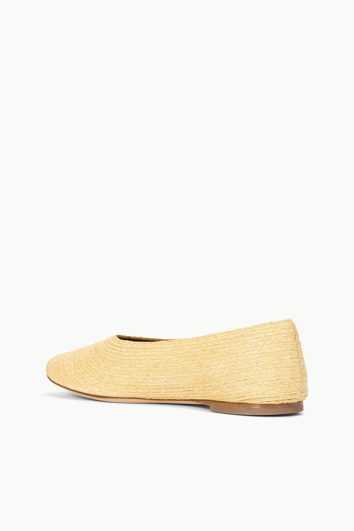 ALBA BALLET FLAT | NATURAL RAFFIA slip resistant