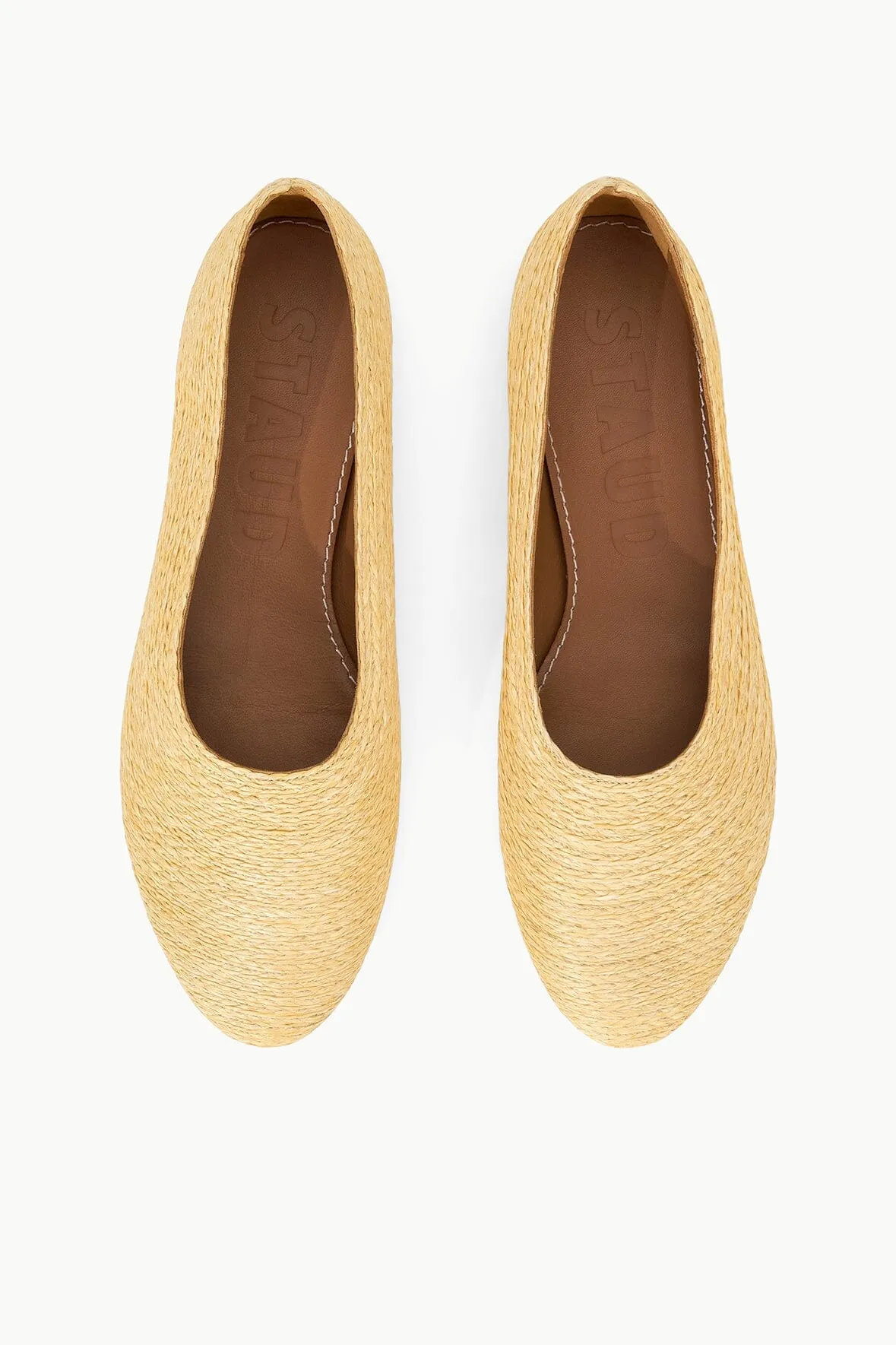 ALBA BALLET FLAT | NATURAL RAFFIA portable design