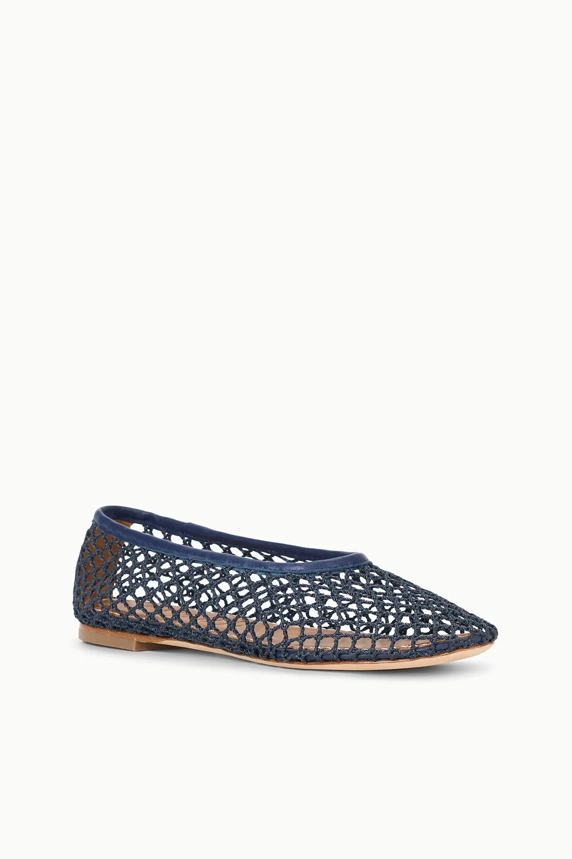 ALBA BALLET FLAT | NAVY NETTING durable design
