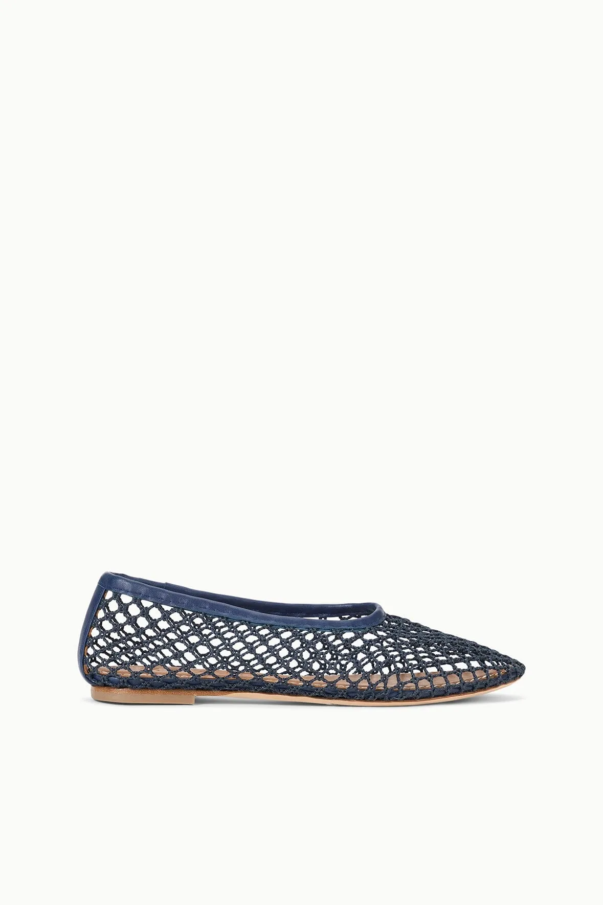 ALBA BALLET FLAT | NAVY NETTING elegant look