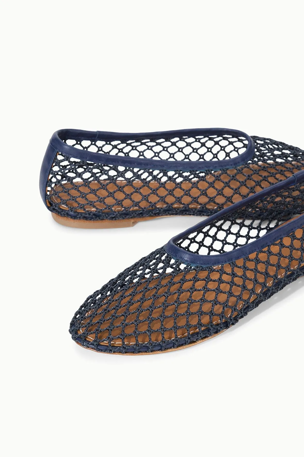 ALBA BALLET FLAT | NAVY NETTING natural comfort