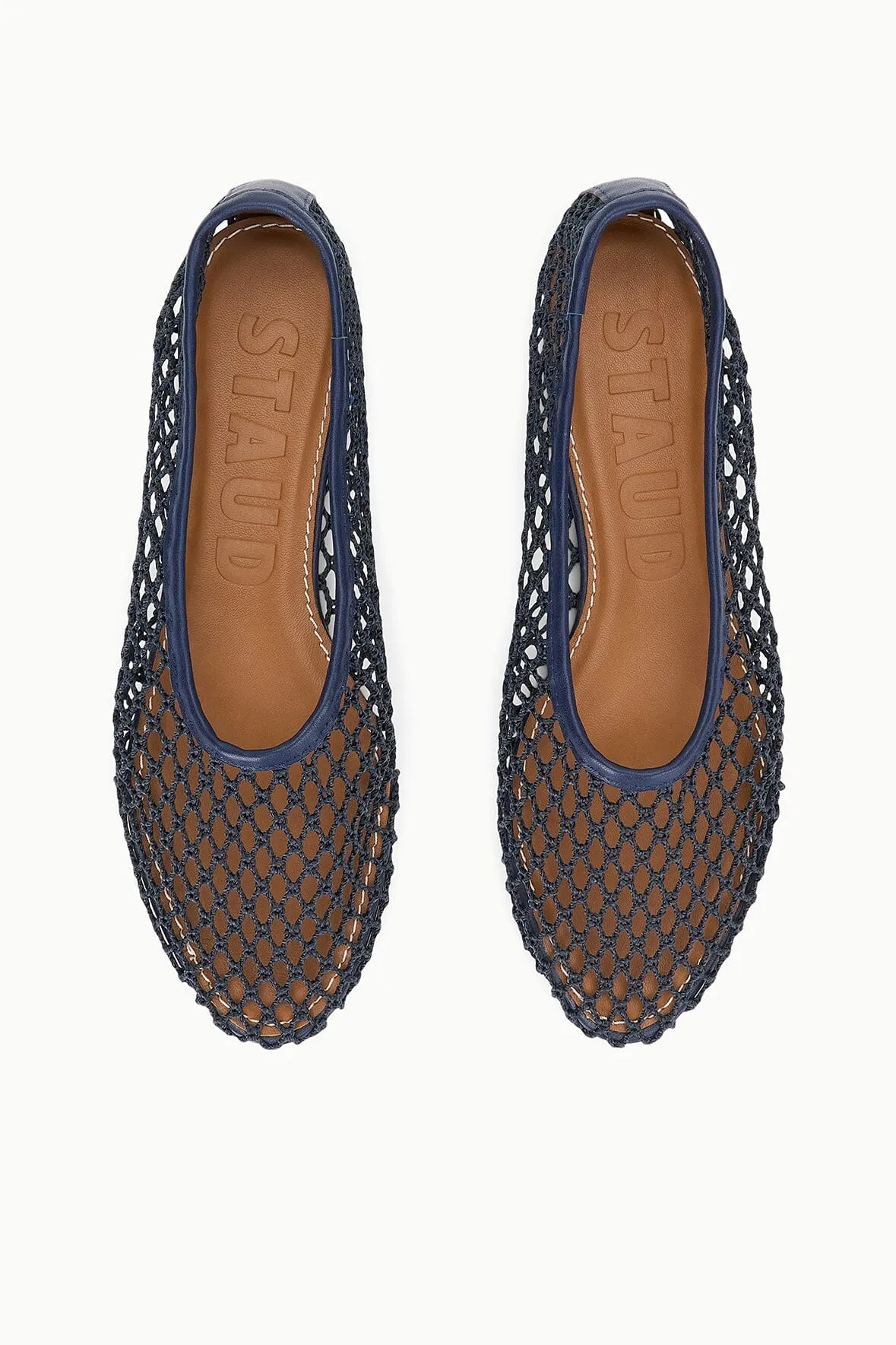 ALBA BALLET FLAT | NAVY NETTING natural comfort
