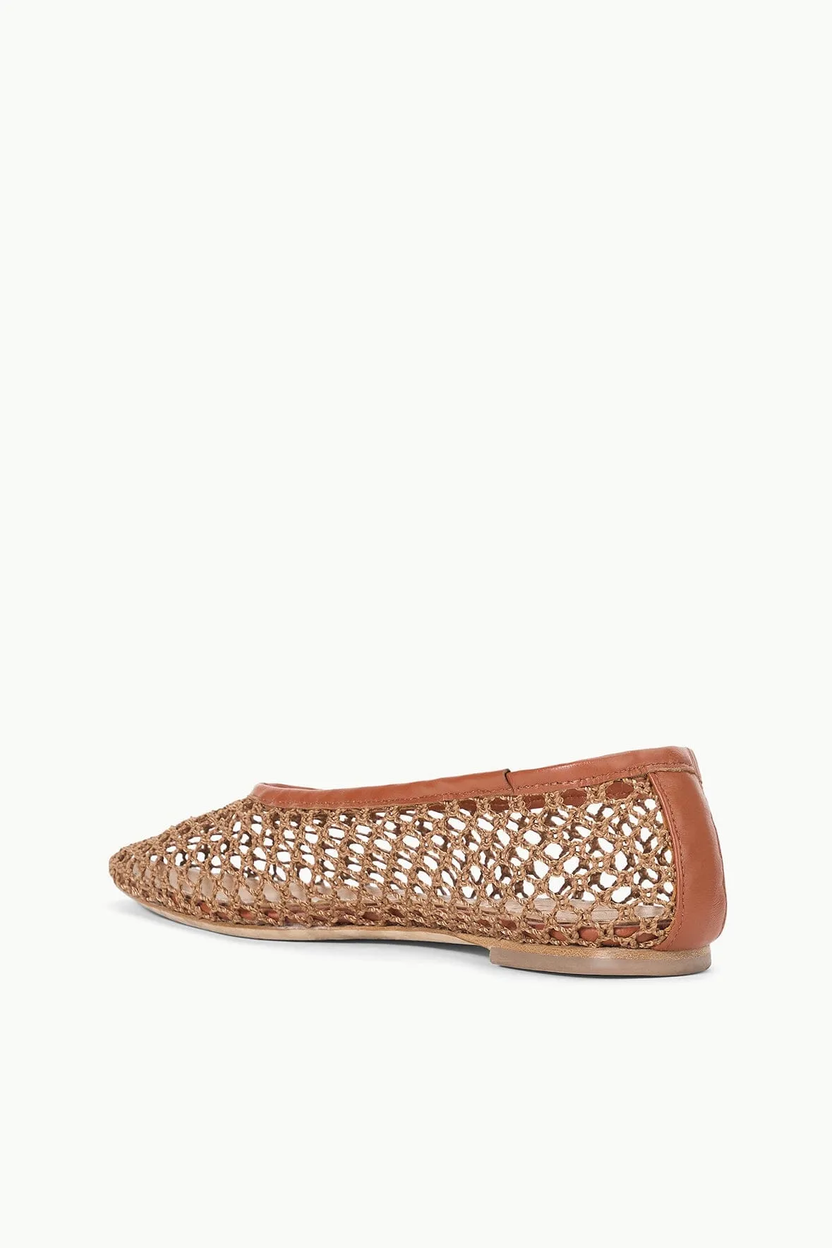 ALBA BALLET FLAT | TAN NETTING effortless match