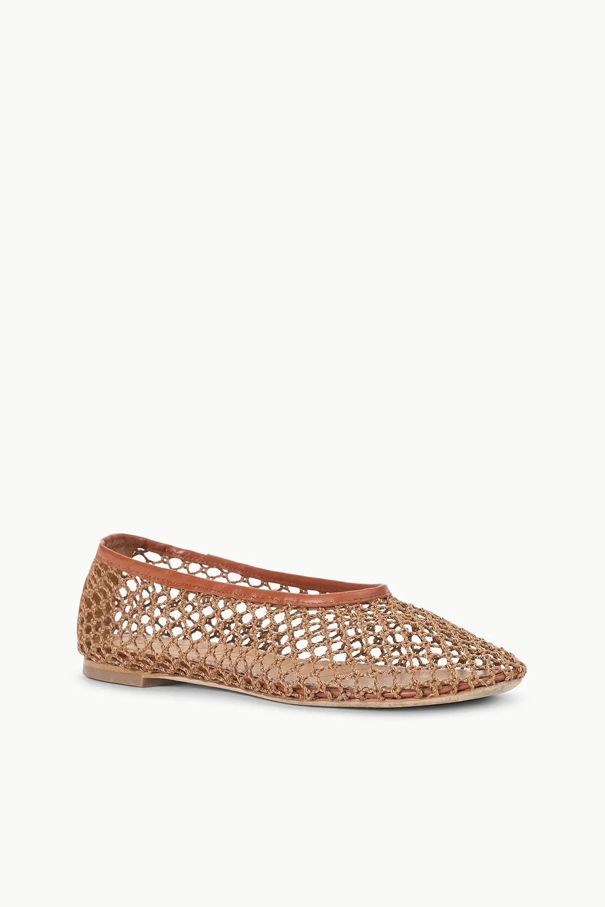ALBA BALLET FLAT | TAN NETTING casual vibe