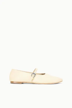 ALBA MARY JANE BALLET FLAT | CREAM clean lines