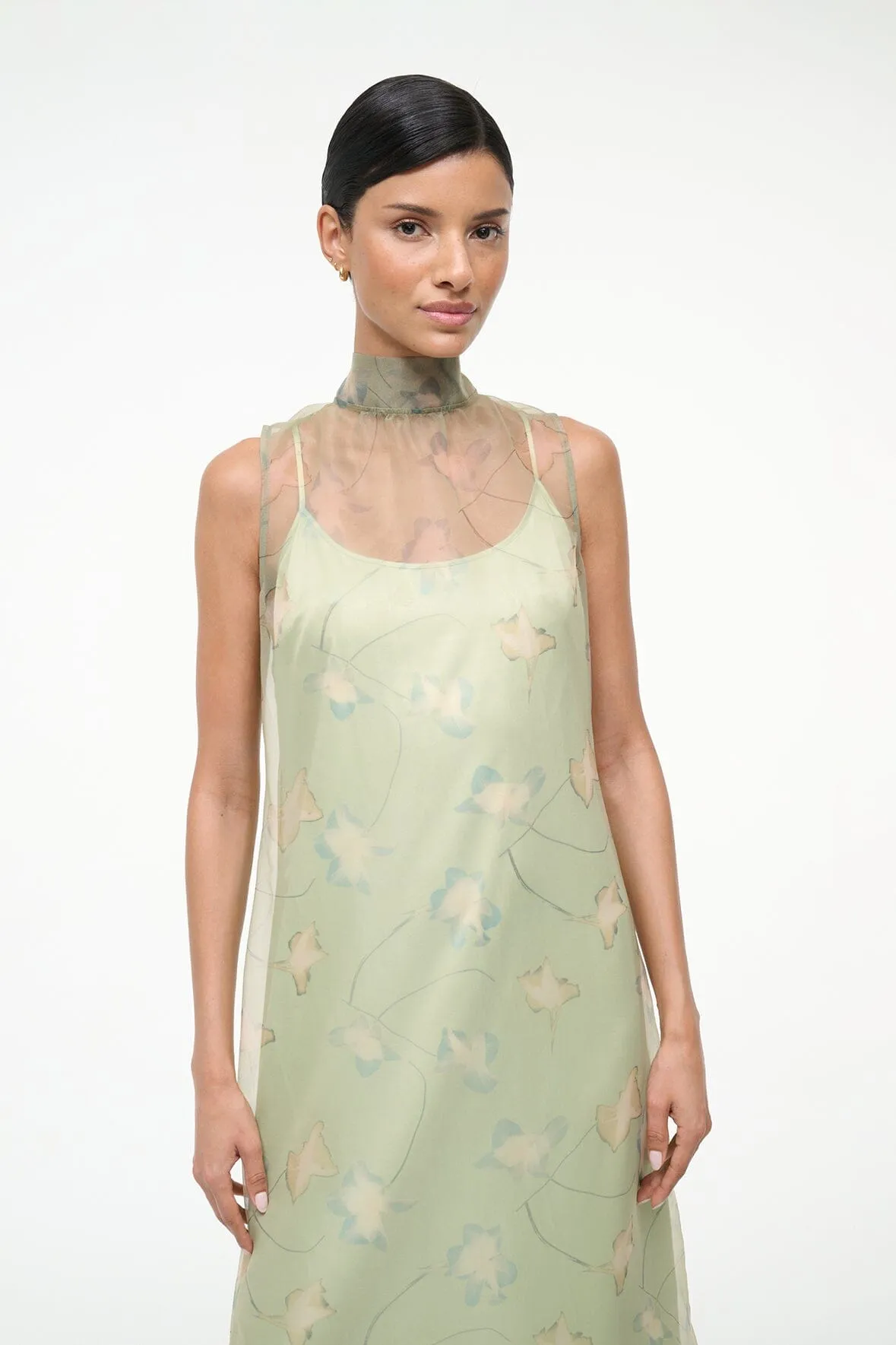 ALBEE DRESS | BOTANICAL MOSS effortless look