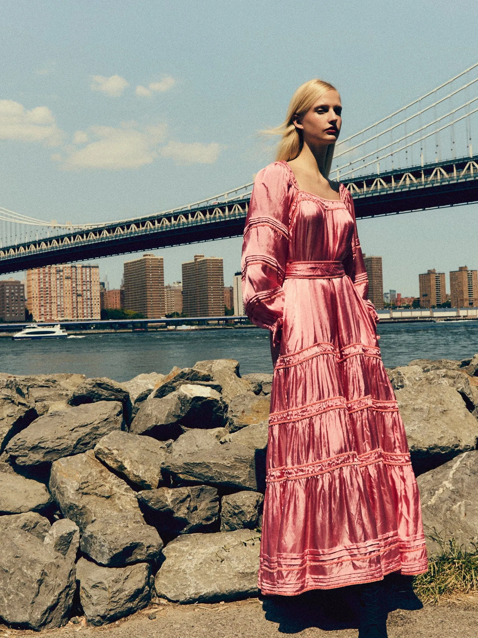 Alessandra Dress in Camellia touch soft