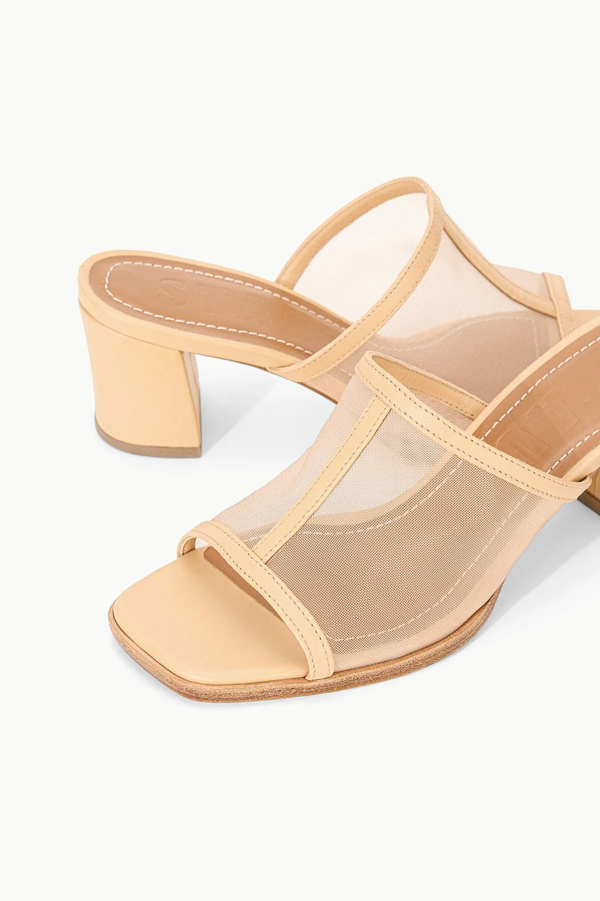 ALESSANDRA HEEL | PORCINI MESH suede touch