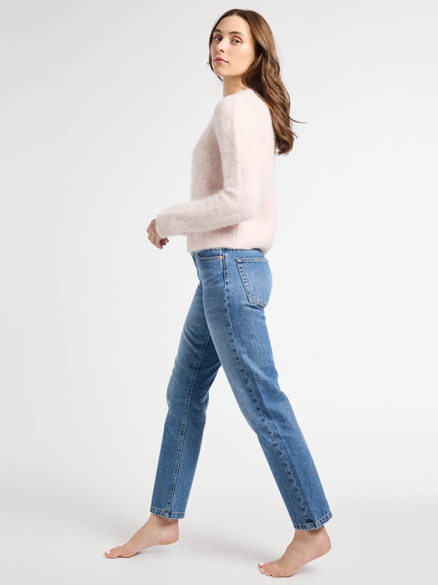 Aline Pullover in Rosewater Art Vibe