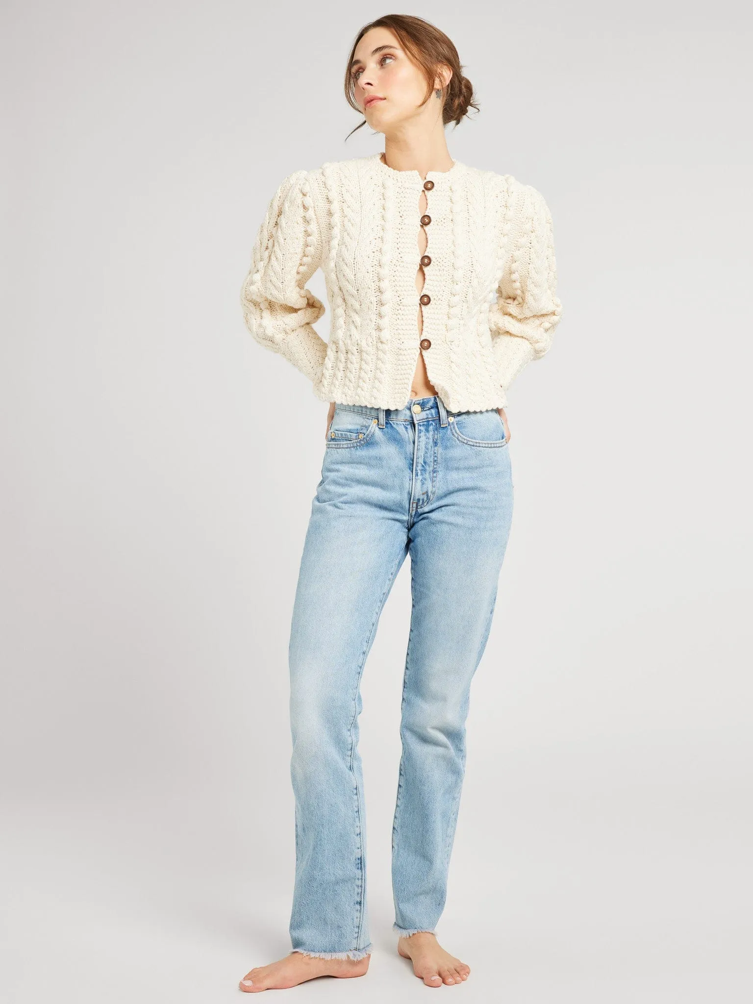 Allegra Cardigan in Ivory Trend Ease