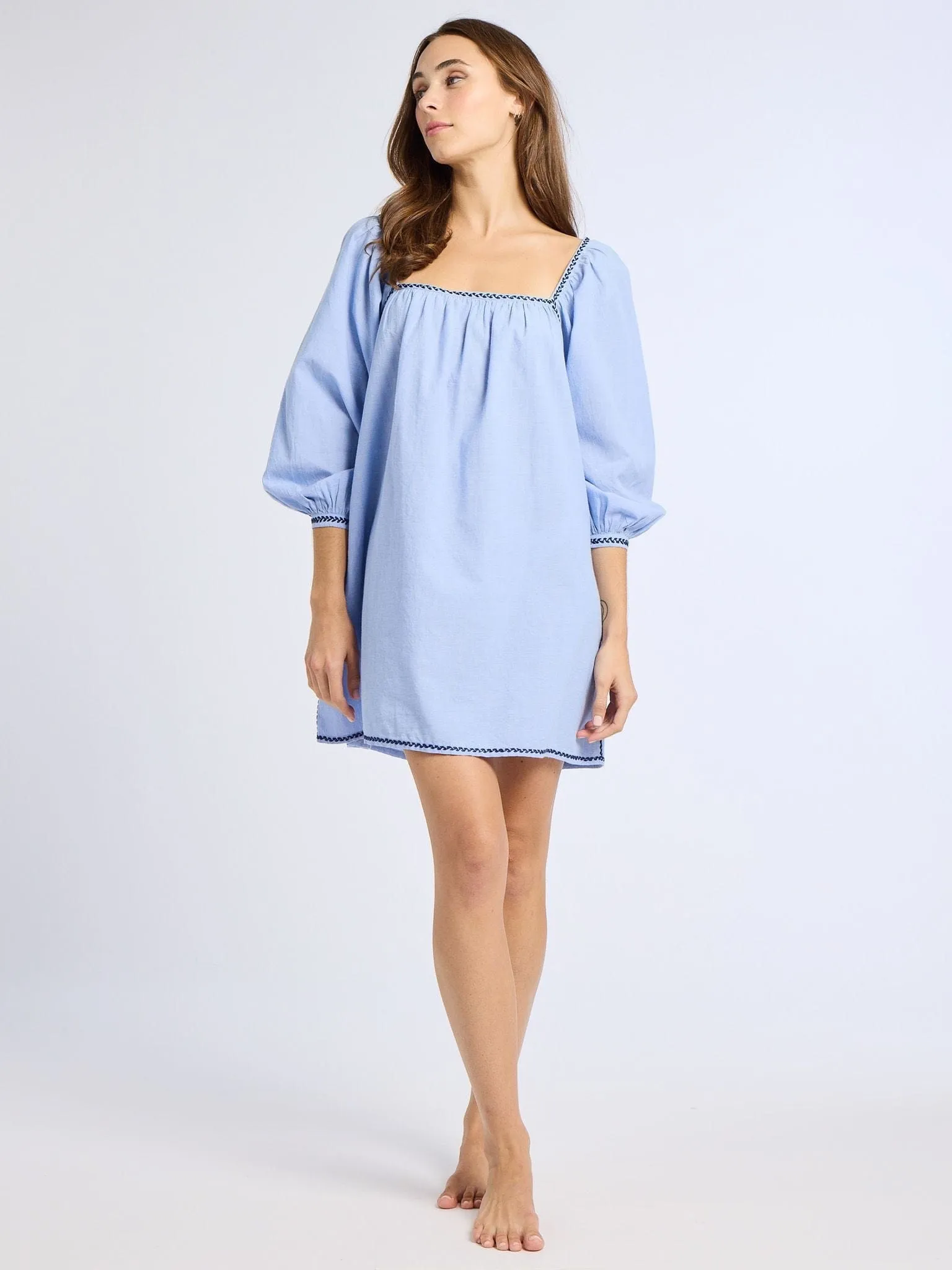Alma Dress in Ciel airy pick