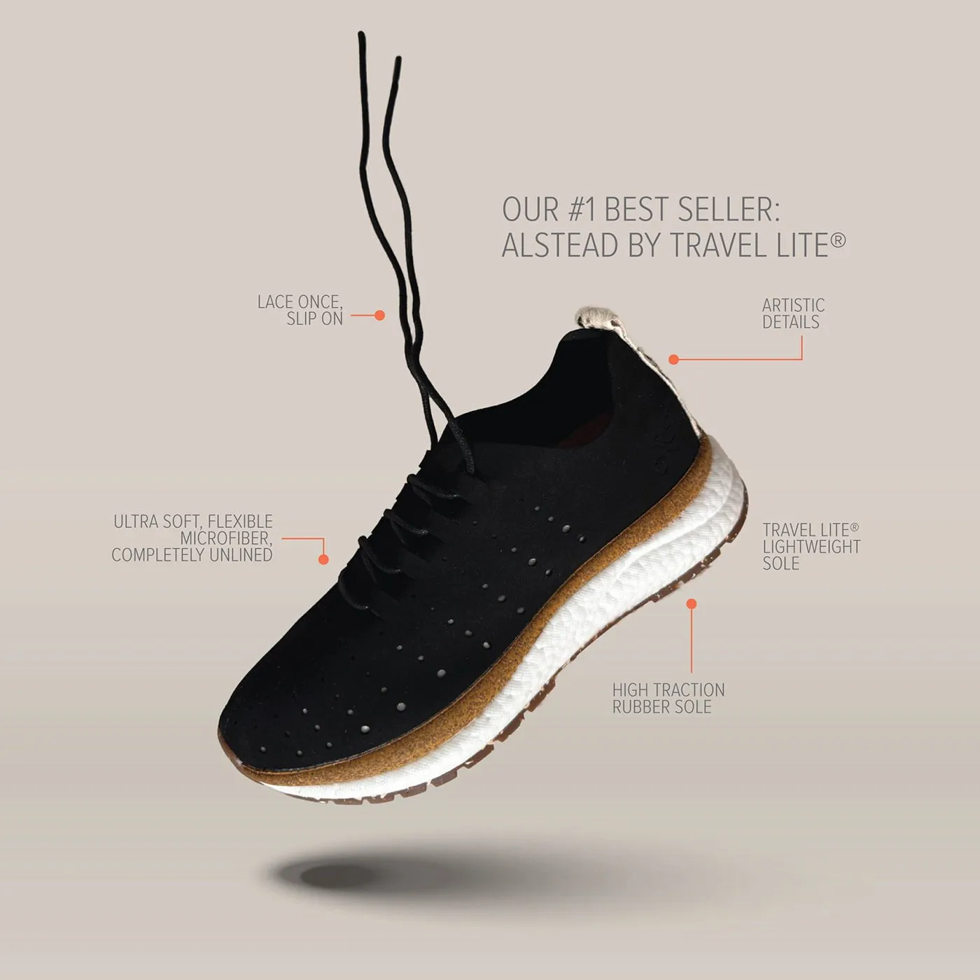 ALSTEAD in BLACK Sneakers cool design