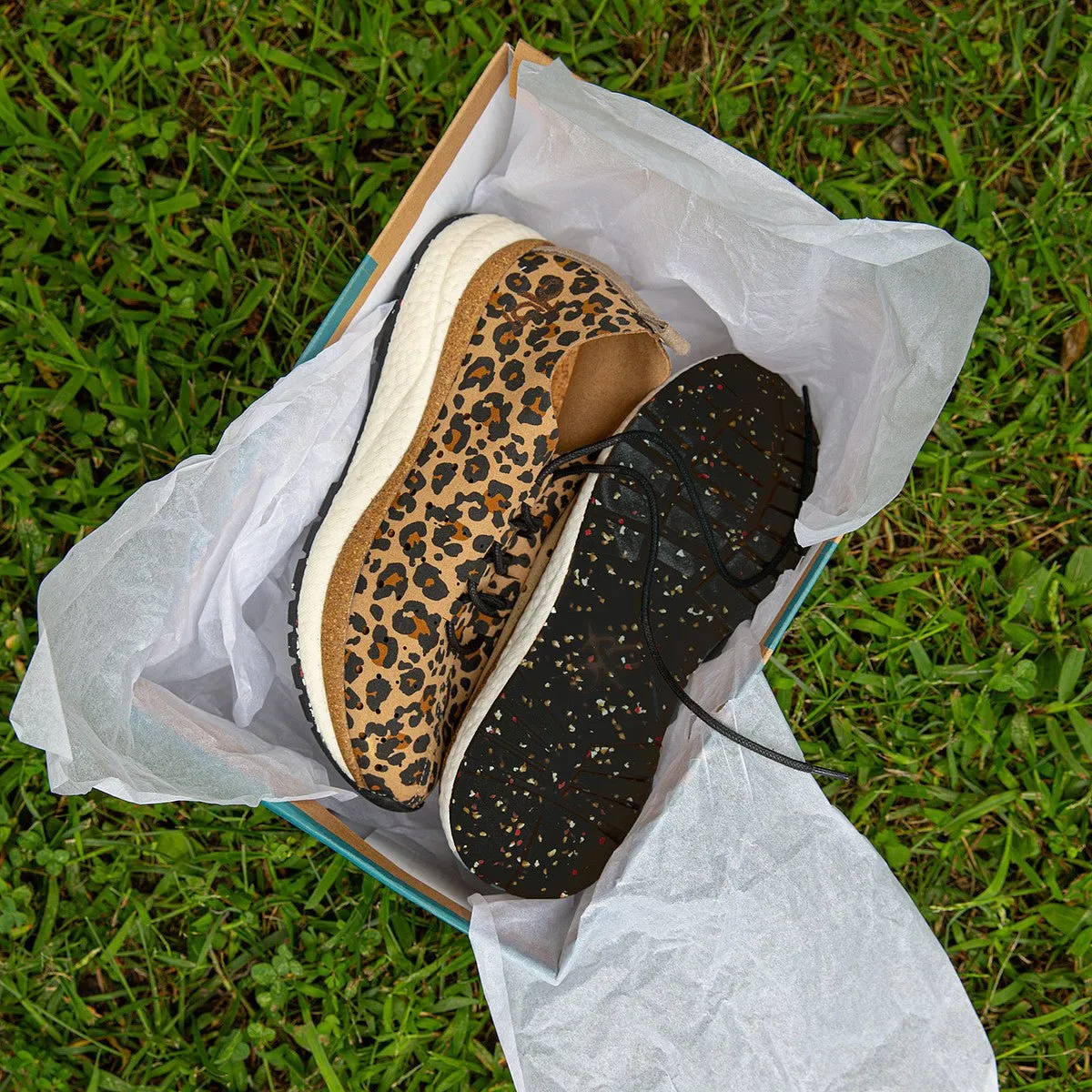 ALSTEAD in BROWN CHEETAH Sneakers runner pick