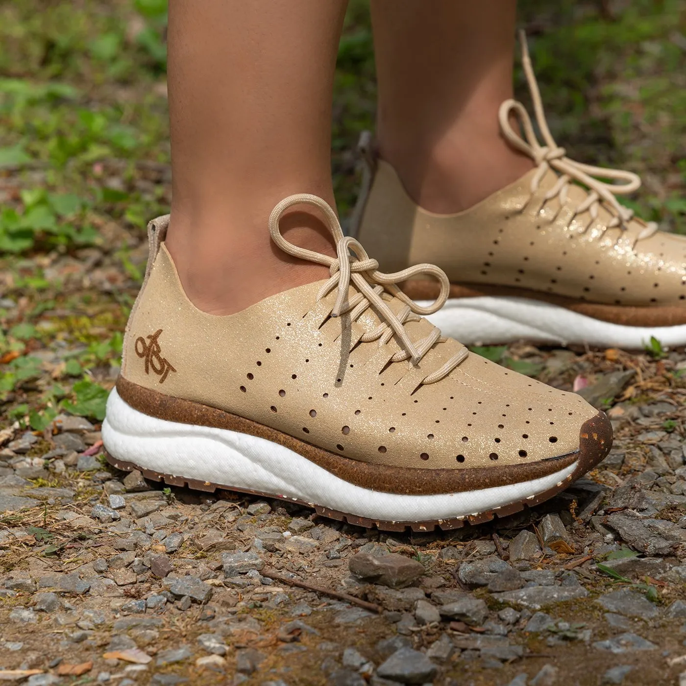 ALSTEAD in GOLD Sneakers personal style