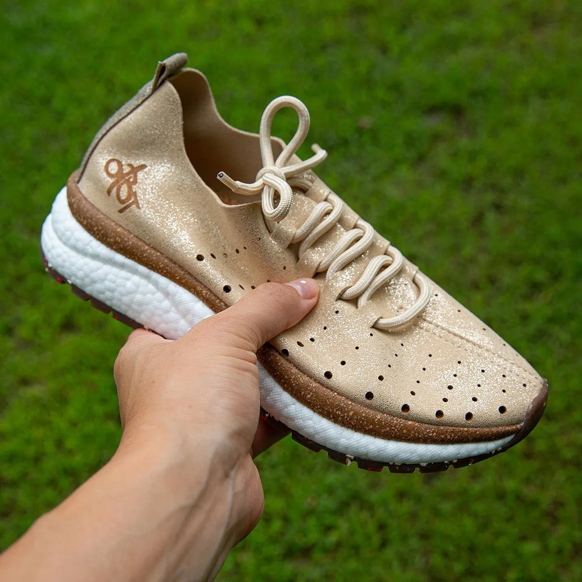 ALSTEAD in GOLD Sneakers gym mate