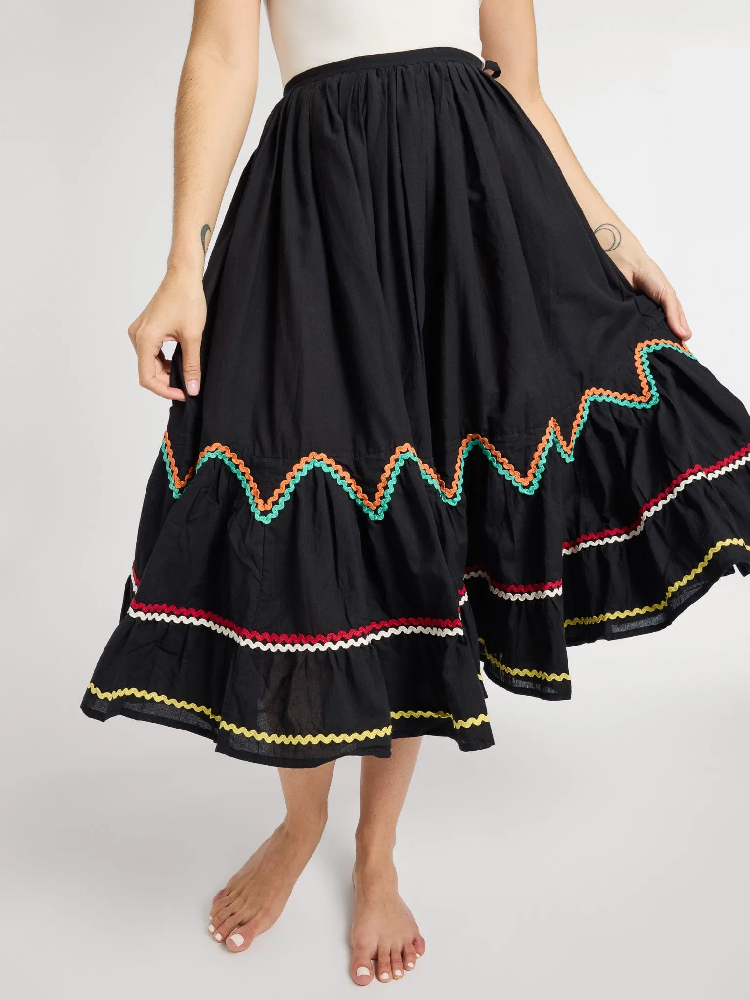 Amalie Skirt in Black night charm