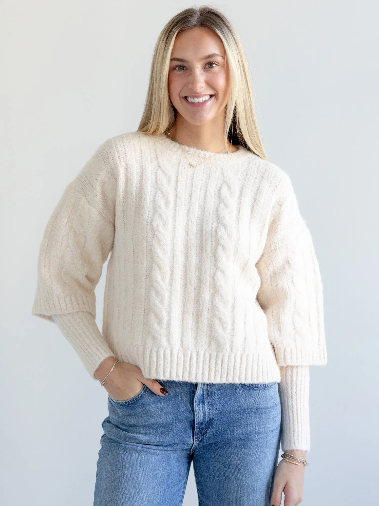 Amelia Cable Knit City Layer