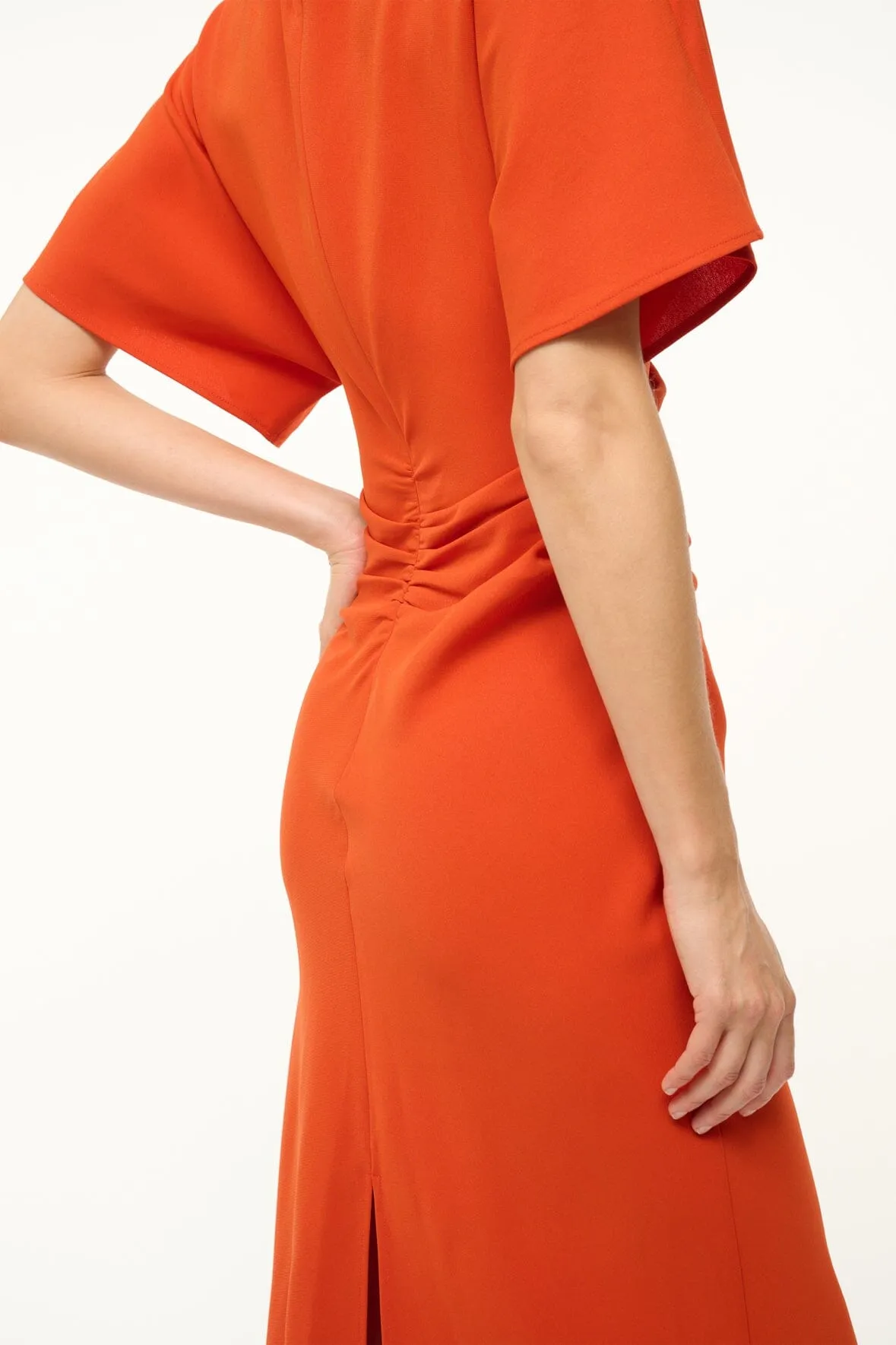 AMELIE MIDI DRESS | CAYENNE harmony vibe