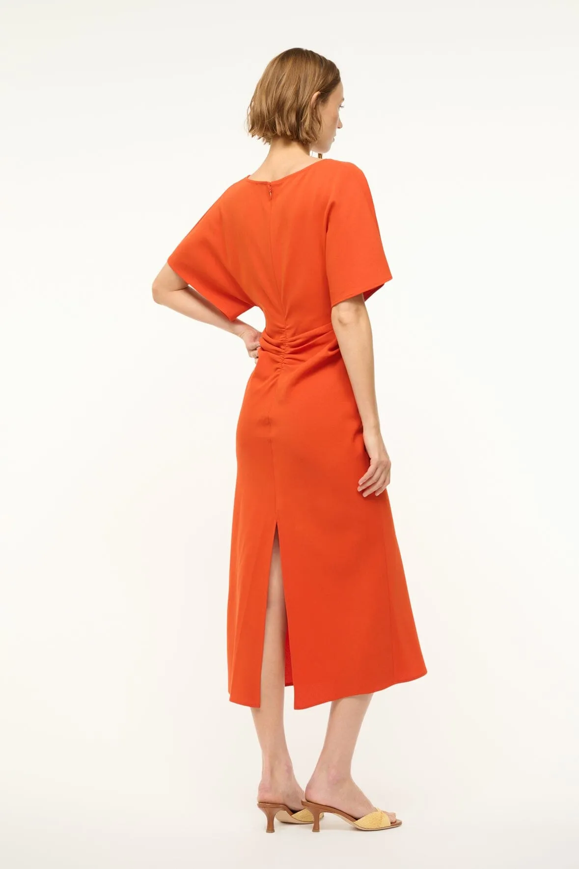 AMELIE MIDI DRESS | CAYENNE soft luxe