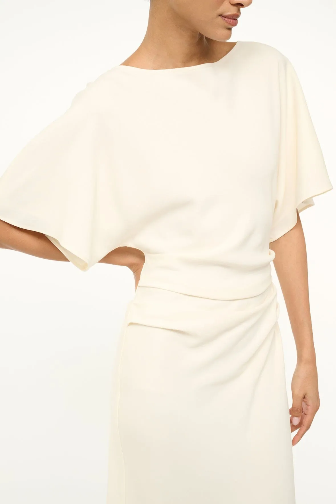 AMELIE MIDI DRESS | IVORY cool mix
