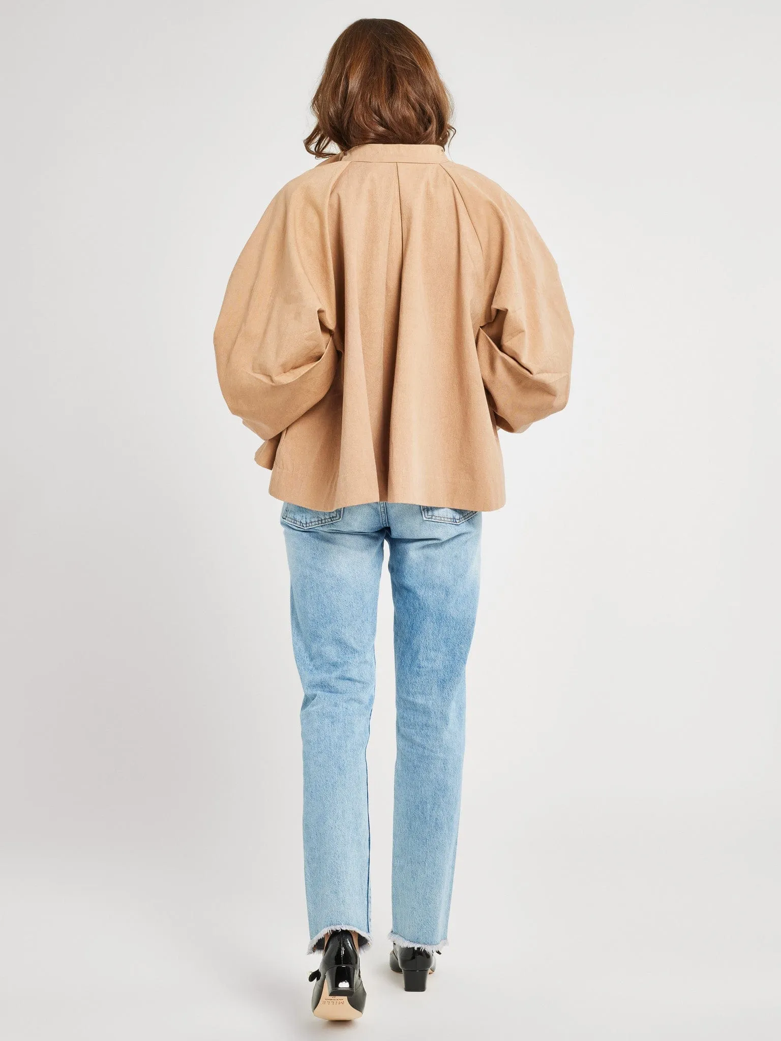 Amie Coat in Almond cool calm