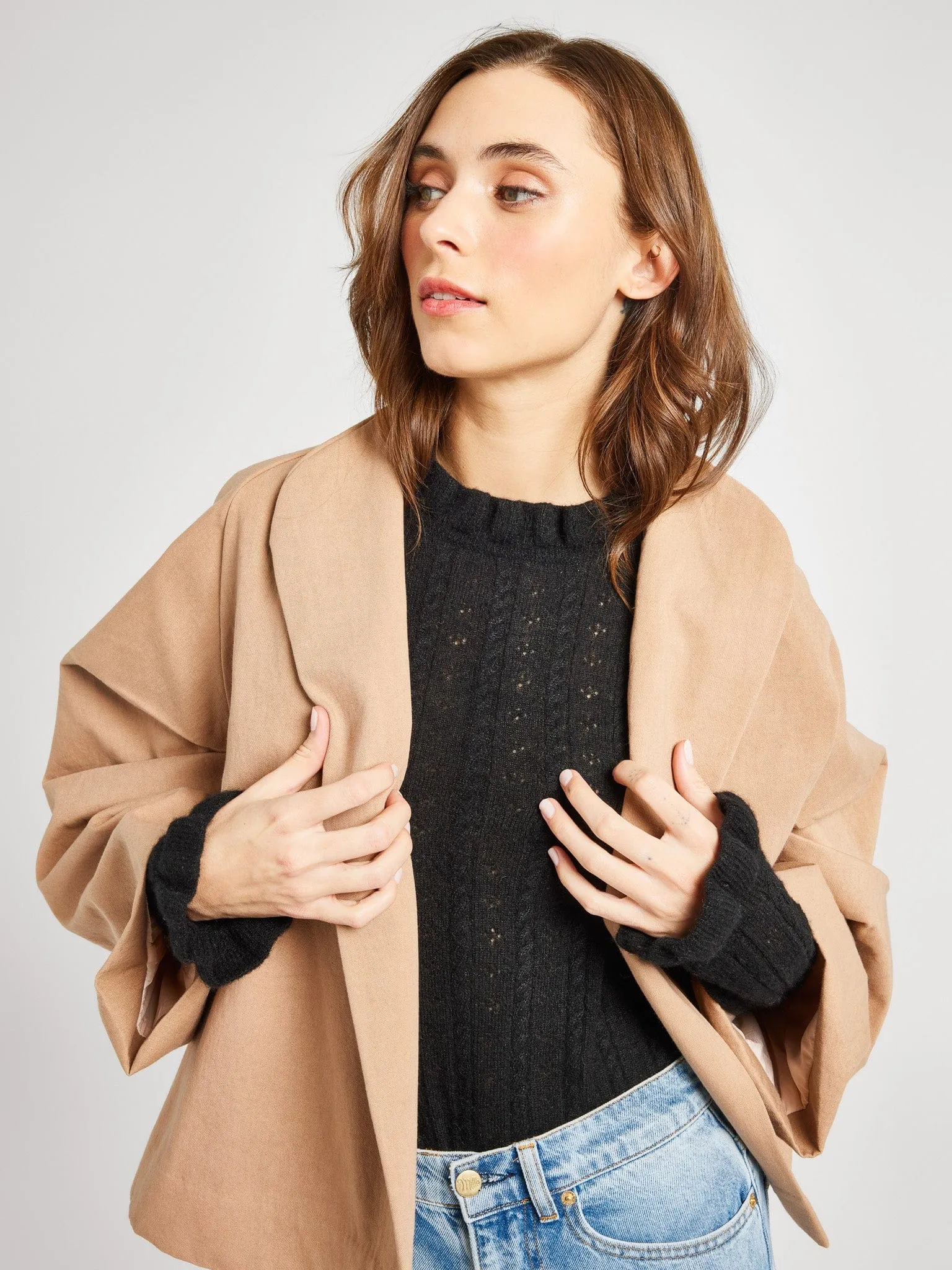 Amie Coat in Almond warm pulse
