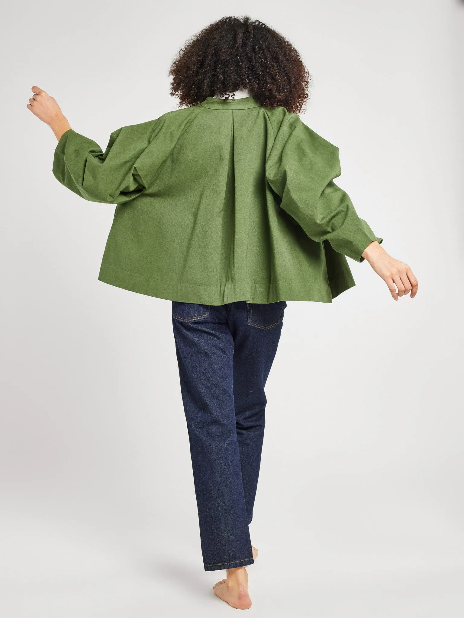 Amie Coat in Olive city peace