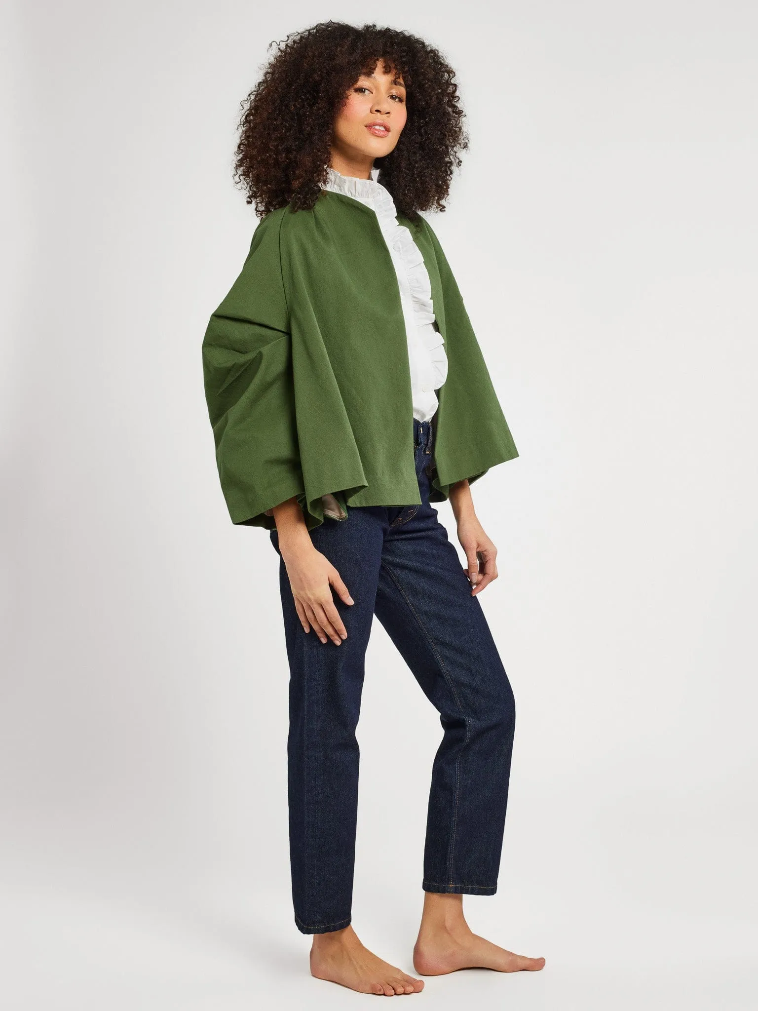 Amie Coat in Olive serene hour