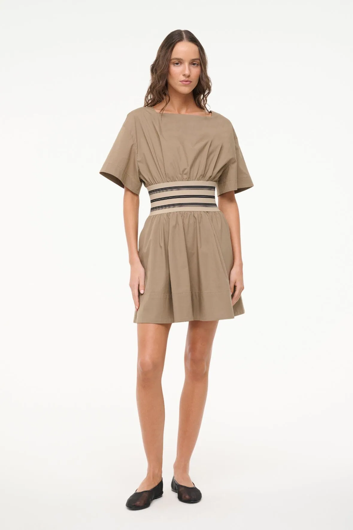 AMY MINI DRESS | TAUPE city style