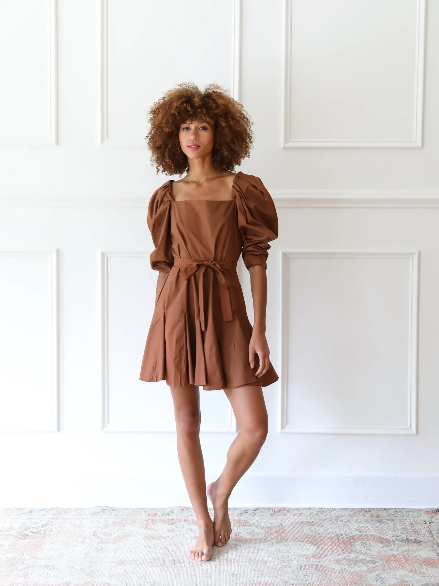 Anais Dress in Clay warm hug