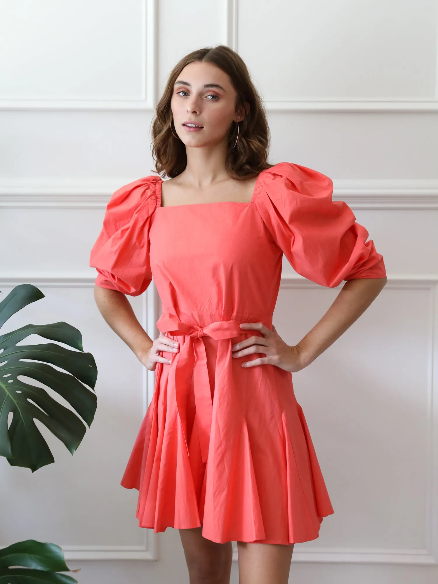 Anais Dress in Melon luxury ease