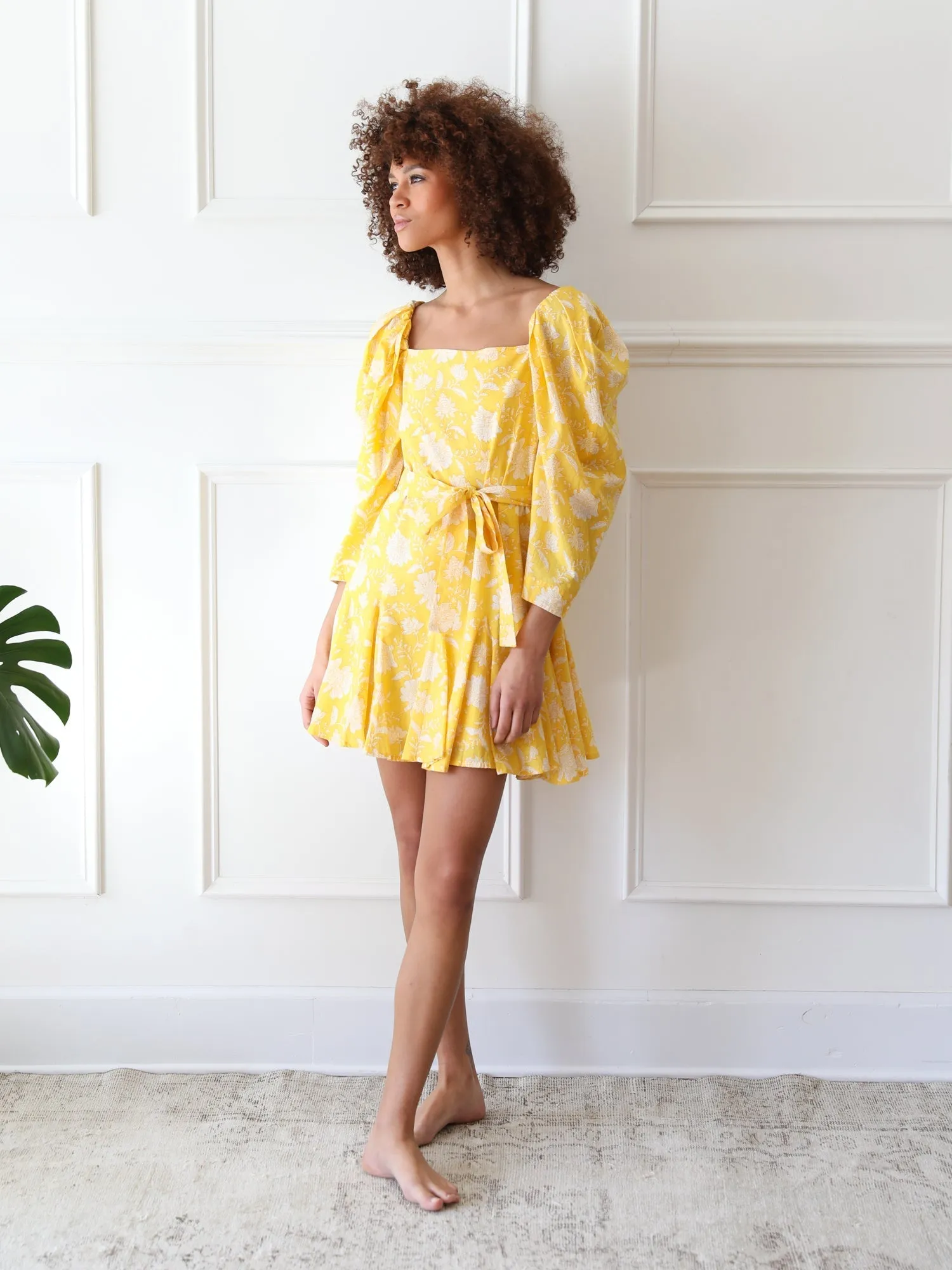 Anais Dress in Yellow Zinnia timeless piece