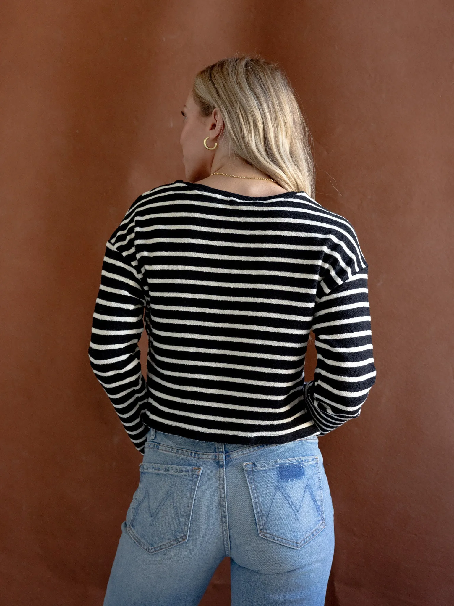 Andrea Textured Knit Top Fashion Ease