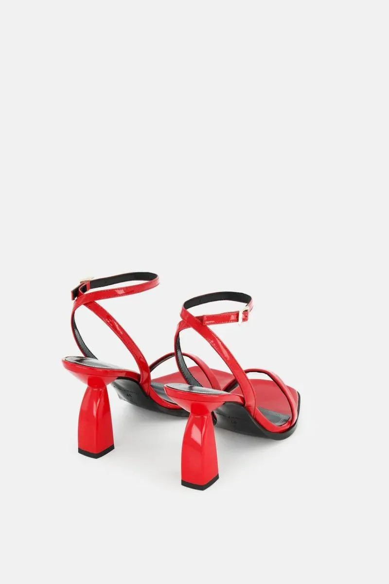 Angel E Red Corvette Heel red carpet