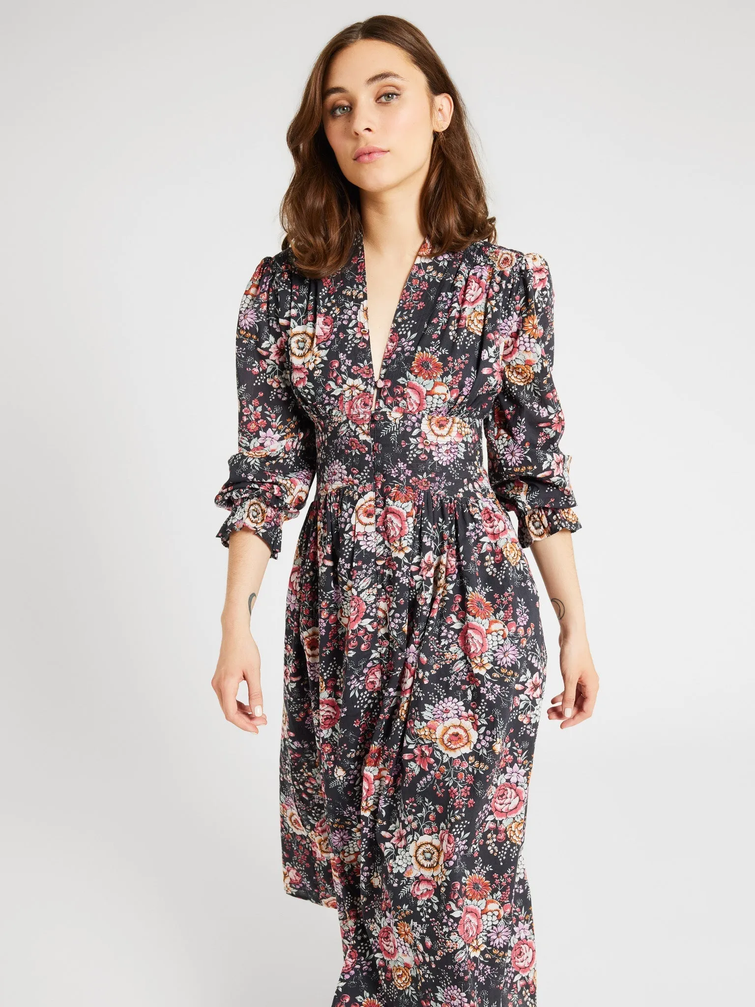 Anya Dress in Bloomsbury classic feel