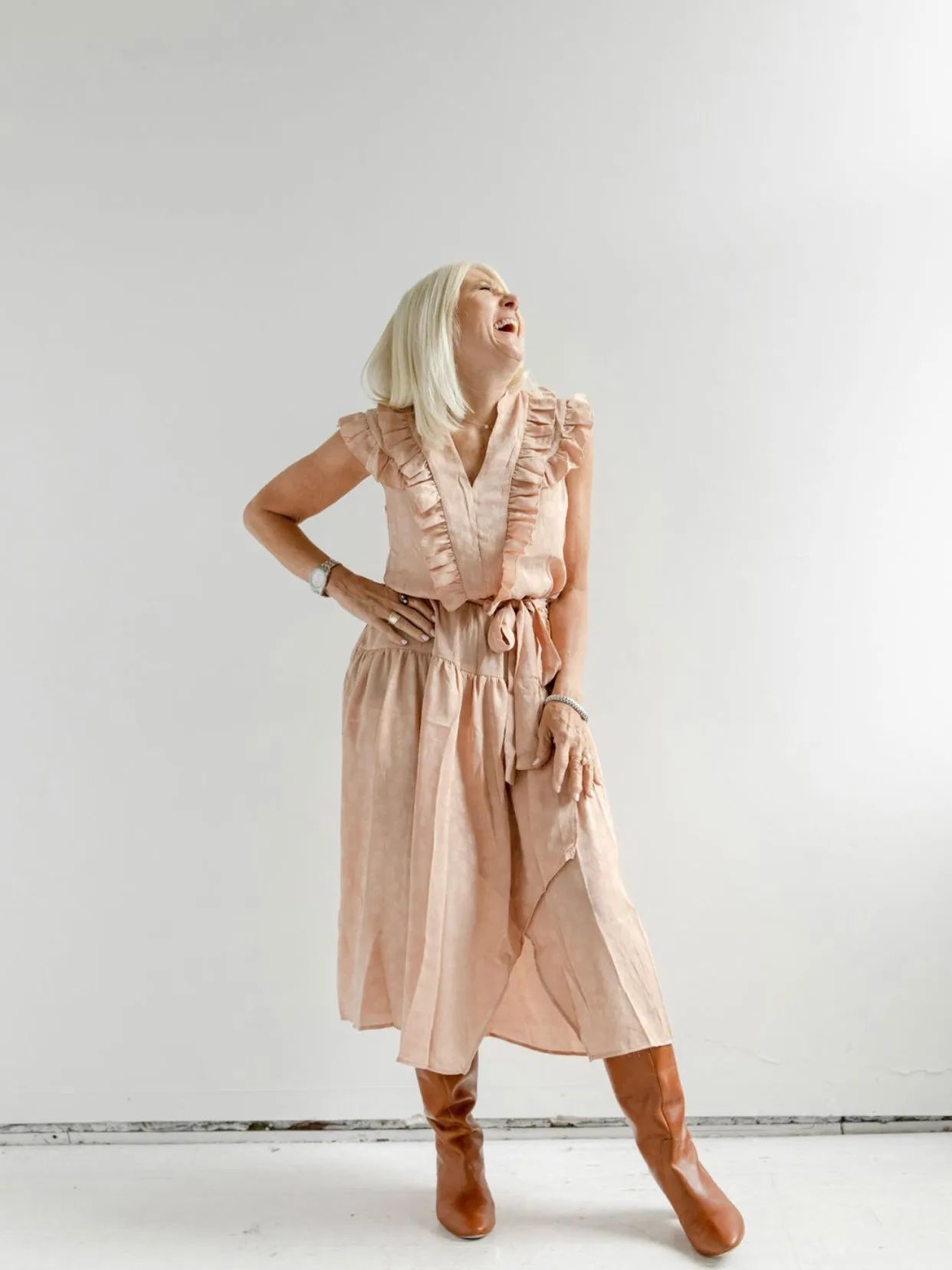 Apricot Daydream Dress mood wear