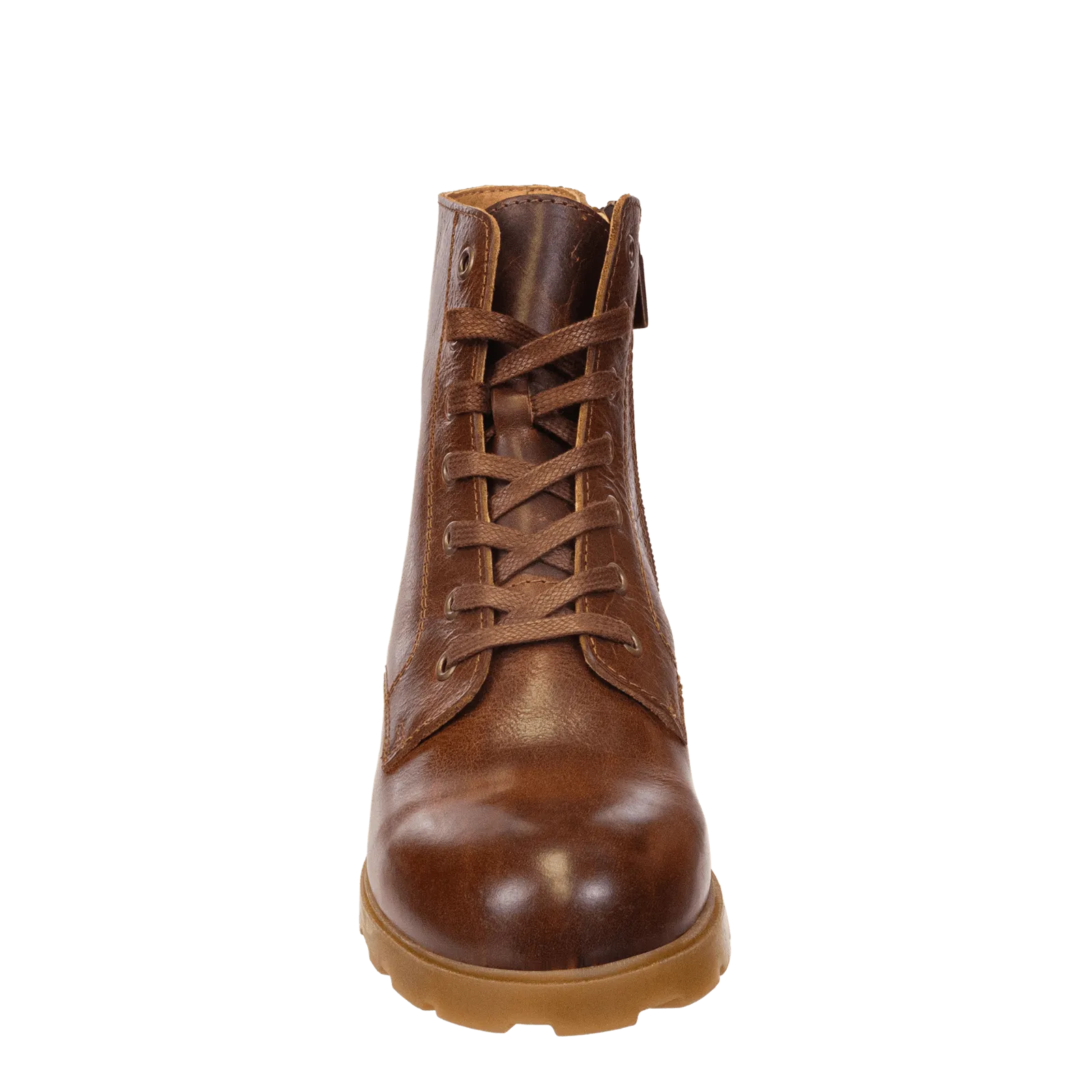 ARC in BROWN LEATHER Heeled Ankle Boots Street style