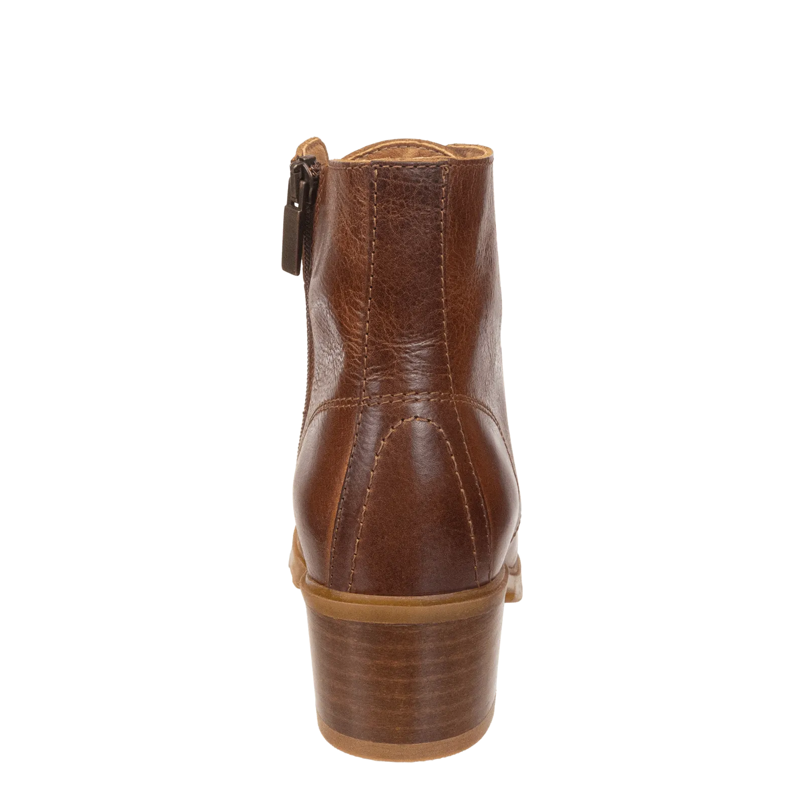 ARC in BROWN LEATHER Heeled Ankle Boots Trend fashion