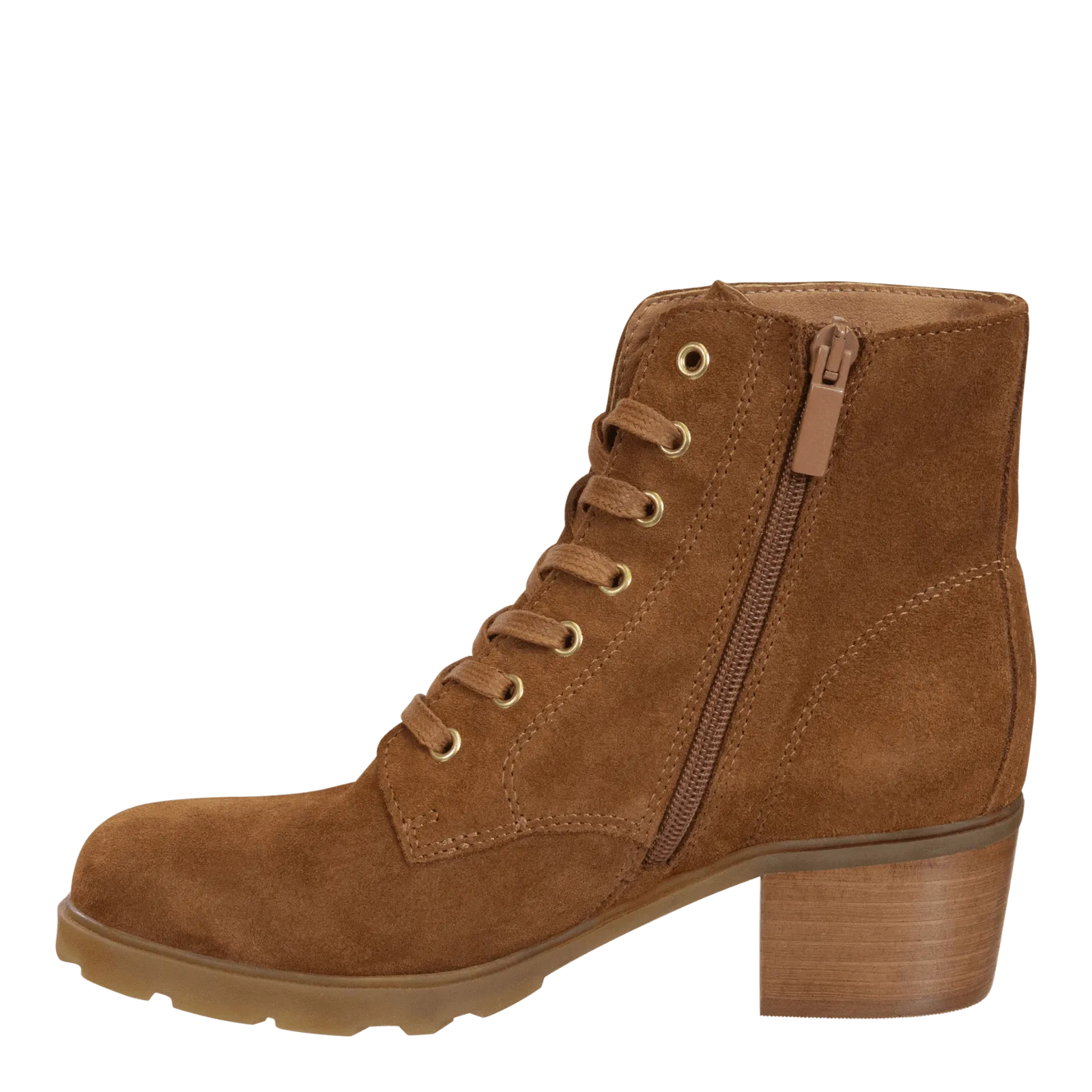 ARC in CAMEL Heeled Ankle Boots Breath fleece
